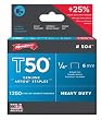 Arrow Fastener 504 Genuine T50 1/4-Inch Staples, 1,250-Pack