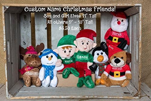 Personalized girl elf, Personalized Boy Elf, Personalized Stuffed Toys, Stocking stuffer, Christmas gift, Christmas elf
