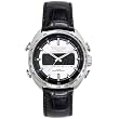 Triumph Motorcycles Men's 3021-02 Analog-Digital Black Leather Watch
