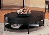 Coffee Table with Sleek Design in Cappuccino Finish