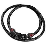 Phiten X30 Necklace, Black/Gray, 22