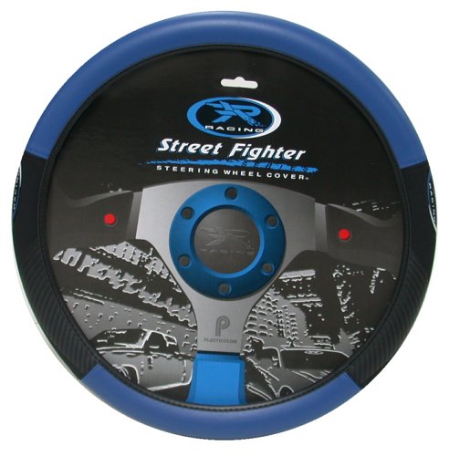 Blue R Racing Street Fighter Steering Wheel Cover