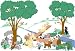 Small Puppy Playground Paint by Number Wall Mural