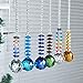 H&D 30mm Crystal Ball Chandelier Prism Cascade Hanging Suncatcher Room Decorations (6pcs Set)