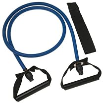 SPRI ES502R Xertube Resistance Band with Door Attachment and Exercise Charts (Blue, Heavy)