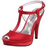 Unlisted Women's Love To Lounge Satin High Heel T-Strap Sandal