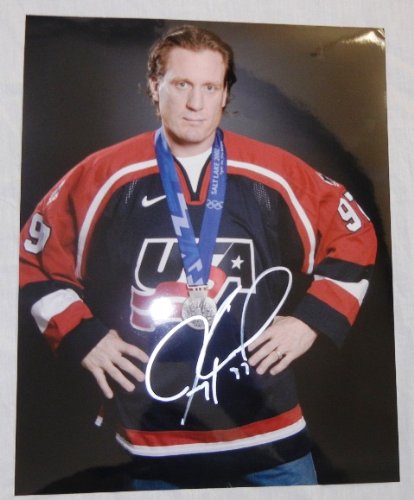 Jeremy Roenick Autographed Team USA 11x14 Photo W/PROOF, Picture of Jeremy Signing For Us, Chicago Blackhawks, Philadelphia Flyers, Phoenix Coyotes, San Jose Sharks, Los Angeles Kings