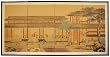 Asian Home D&eacute;cor, & Gifts - 36" x 72" Dynasty Courtyard Chinese Brush Art Wall Screen Painting