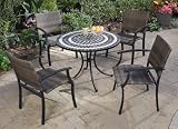 Delmar Table & 4 Grey (5602-3081)