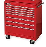 SK 86067 35-Inch Wide by 18-3/4-Inch Deep by 42-3/8-Inch High 8 Drawer Red Mobile Cabinet