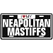 NEW  I LOVE MY NEAPOLITAN MASTIFFS  LICENSE PLATE SIGN DOG