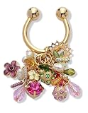 Image of Gold Plated Crystal Key Ring