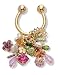 Gold Plated Crystal Key Ring