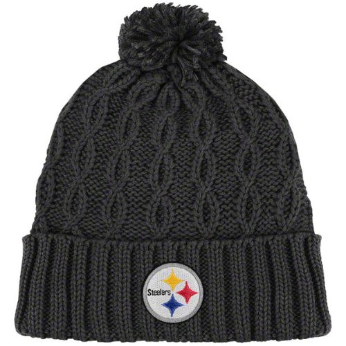 Pittsburgh Steelers Retro Pom Cuffed Knit Hat