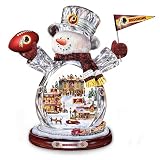 Washington Redskins Masterpiece Edition Crystal Snowman Figurine by The Bradford Exchange