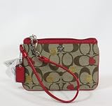 Coach Poppy Signature Lurex Small Wristlet 44870 (SV/Secret Admirer)