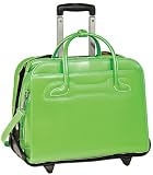 McKleinUSA Willowbrook 94981 W Series Italian Leather Detachable -Wheeled Ladies Briefcase (Green)