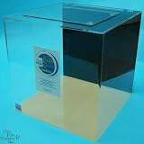 Clear-for-Life Cube 25 Gallon Acrylic Aquarium (Black)