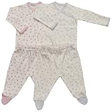 Organic Egyptian Cotton Flannel Side Snap Layette Set Dips & Dots