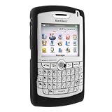 Blackberry 8800 8820 8830 caja negra de goma original de la piel del OEM de la curva PDA - HDW-13840-001