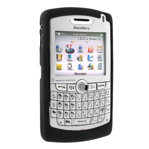 Blackberry 8800 8820 8830 Curve PDA OEM Original Rubber Black Skin Case