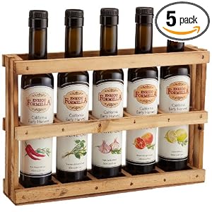 Enrico Formella Infused Extra Virgin Olive Oil Assortment, 6.8-Ounce Glass Bottles (Pack... by 