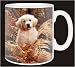 GOLDEN RETRIEVER PUP/GOLD FERNS Coffee Mug