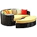 Do4U Home Decorative Hand Made Pillow Cover Fiber Waterproof Throw Pillow Case Cushion Cover For Travel Use,Indoor, Outdoor,Rattan Sofa 18 x 18 inches (Orange)