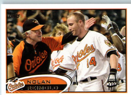 2012 Topps Baseball Card # 176 Nolan Reimold - Baltimore Orioles - ENCASED Trading Card