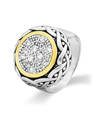 Jewelry: Round Pave CZ Bali Ring Size 7 (Sizes 6 7 8 9 Available) - Eve's Addiction