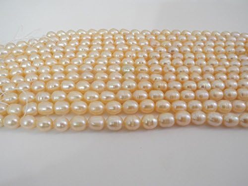 Freshwater Pearl Bead Strand Peach 16" 8mm Alluregem 03720