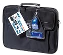 Vivanco Notebook Set 3in1 mit Tasche für 17" Geräte, optischer USB Maus und 4-port USB Hub schwarz / blau