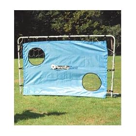 Portable 2in1 Steel Football Goal Garden Soccer Target
