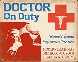 Funny Doctor On Duty Sign (Male)