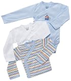 Gerber Long Sleeve Side Snap Onesies, 3 Pack, Boys, Newborn
