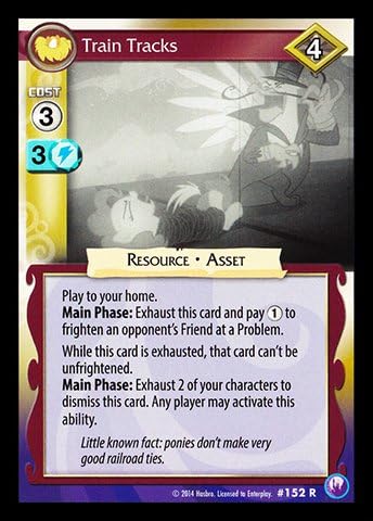 My Little Pony Canterlot Nights Single Card Rare Train Tracks #152