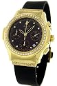 Hublot Classic Elegant Men's 18k Gold & Diamond Chronograph Watch, 41mm Deep Maroon Dial