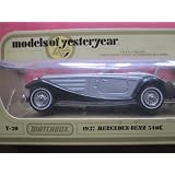 1937 Mercedes Benz 540K (silver gray) Matchbox Model of Yesteryear Lesney Y-20 Issued... 