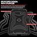 S6 Edge Case, Samsung Galaxy S6 Edge Case, rooCASE [Mil-Spec MIL-STD-810G 810F] Exec Tough PRO Hybrid Drop Protection Heavy Duty Slim Fit Lightweight Armor Cover for Galaxy S6 Edge Case,Black