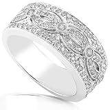 1/2ctw 14K White Gold Round Diamond Fashion Band (HI/I1)