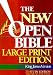 Book Holy Bible the New Open Bible: King James Version, Large Print, Indexed, Black Bonded Leather