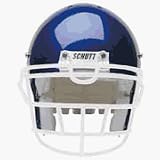 White Reinforced Jaw and Oral Protection (RJOP-UB-DW-YF) Youth Flex Football Helmet Face Guard from