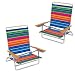 High Back Rio Beach Chair - 5 position LayFlat - Set of 2 Chairs