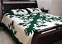 100% Cotton Fine Quality Needle Point Stitched Hawaiian Quilt (K) (RED) (Y26)