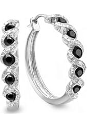 Sterling Silver Round Ladies Hoop Earrings