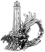 Kitchen & Housewares : Reed & Barton Silverplated Figural Napkin Ring, The The Lighthouse