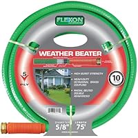 Flexon 5/8-Inch by 75-Foot Weather Beater Garden Hose WB5875