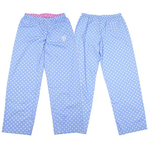 Buy San Francisco Giants Ladies Blue and White Polka Dot Woven Pant by MLB College Concepts