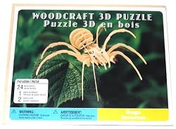 Woodcraft Wooden 3D Puzzle, Leaf Spider (1 Each)