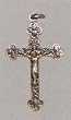 Small Crucifix - Byzantine Cross - Pendant - 2 and 1/2in. Height - IMPORTED FROM ITALY